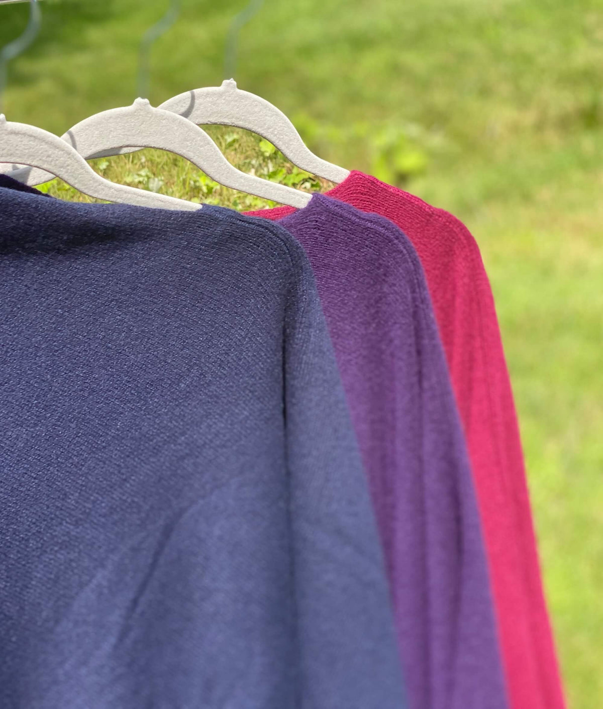 Indigo Tones 100% Cashmere Ponchos Dark Winter Collection
