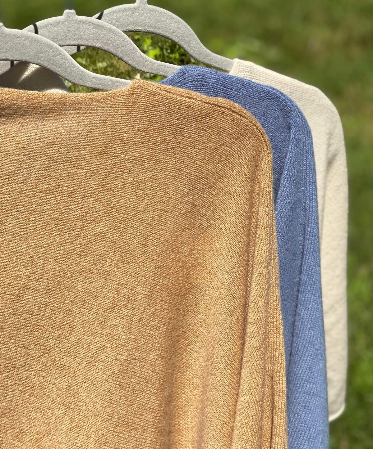 Indigo Tones 100% Cashmere Ponchos Soft Autumn Collection