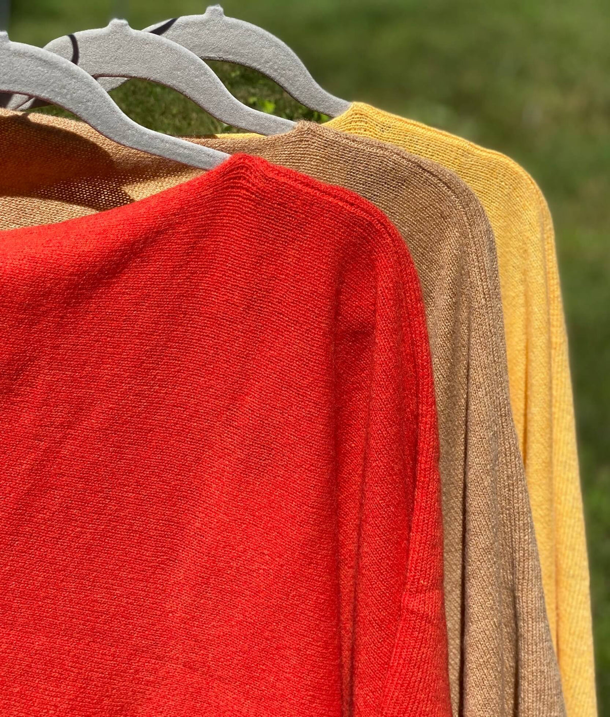 Indigo Tones 100% Cashmere Ponchos Warm Autumn Collection