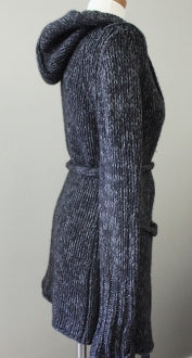 J CREW Dark Autumn charcoal sweater coat