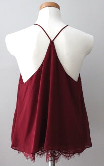 SOPRANO Warm Autumn cordovan halter top