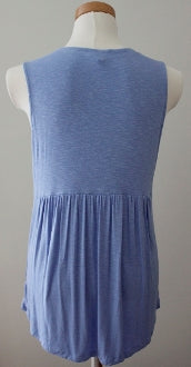 Cool Summer Cornflower Top