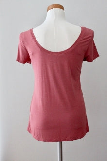CABLE AND GAUGE Soft Autumn dark blush top