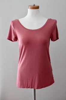 CABLE AND GAUGE Soft Autumn dark blush top