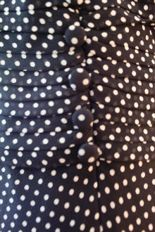 ANN TAYLOR Dark Winter  romantic polka dot dress