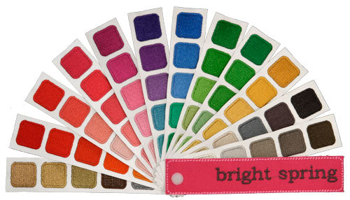 Indigo Tones Bright Spring Personal Color Swatch Book