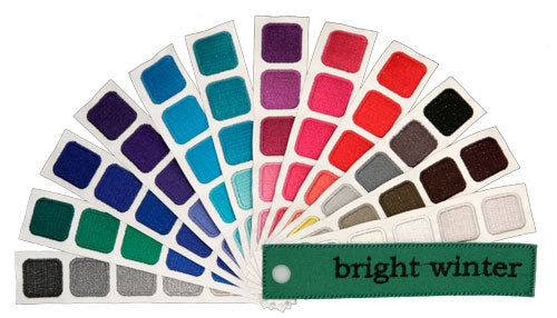 Indigo Tones Bright Winter Personal Color Swatch Book