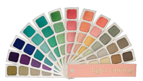 Indigo Tones Light Spring Personal Color Swatch Book