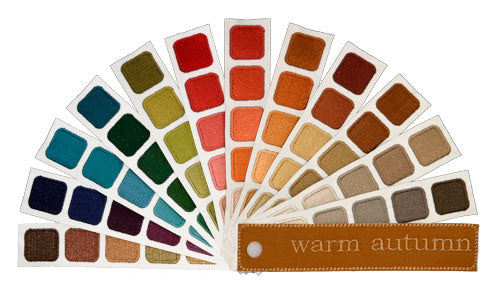 Indigo Tones Warm Autumn Personal Color Swatch Book