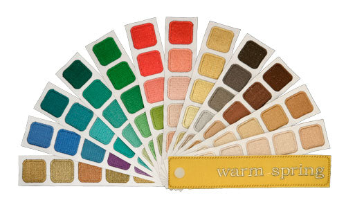 Indigo Tones Warm Spring Personal Color Swatch Book