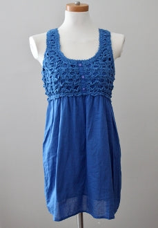 CHELSEY Cool Summer lupine boho dress