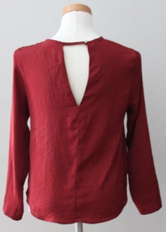 H&amp;M Warm Autumn merlot top