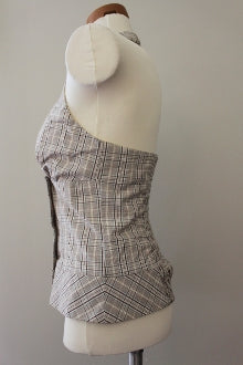 GUESS Light Spring plaid halter top