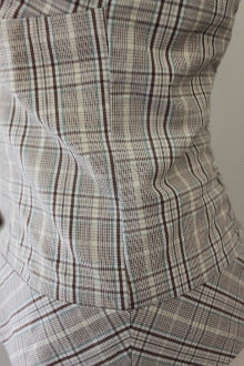 GUESS Light Spring plaid halter top