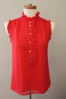 METAPHOR Bright Spring pink dot top 