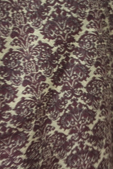 INGRID OLSEN Dark Autumn brrown jaquard print coat