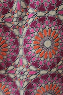 GEORGE Warm Autumn geometric purple print top