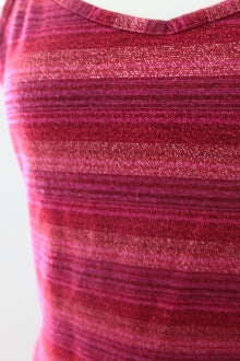 LIQUID Dark Winter shimmer red  stripe tank