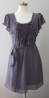 MM COUTURE by MISS ME feminine Light Summer romantic slate dress