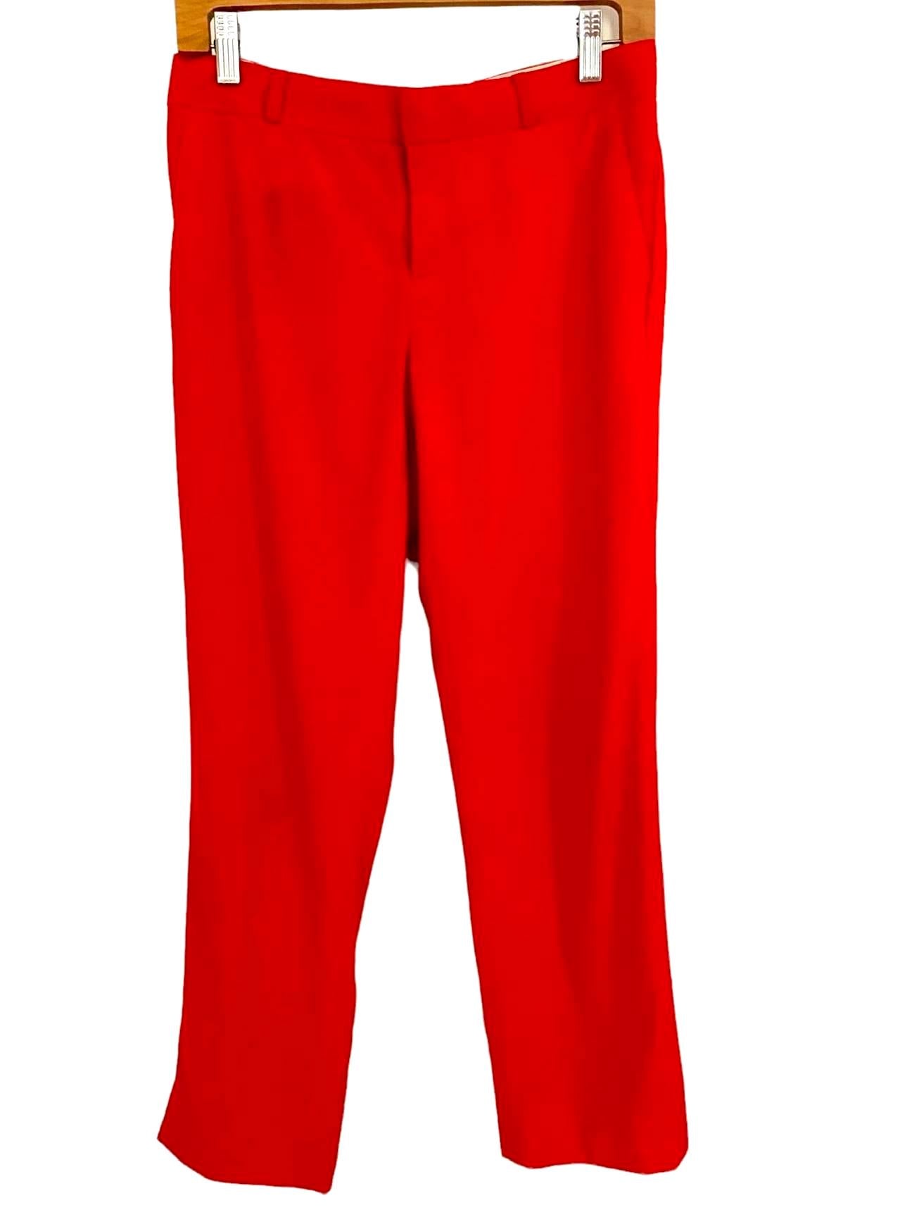 Bright Spring AVERY red wool slacks