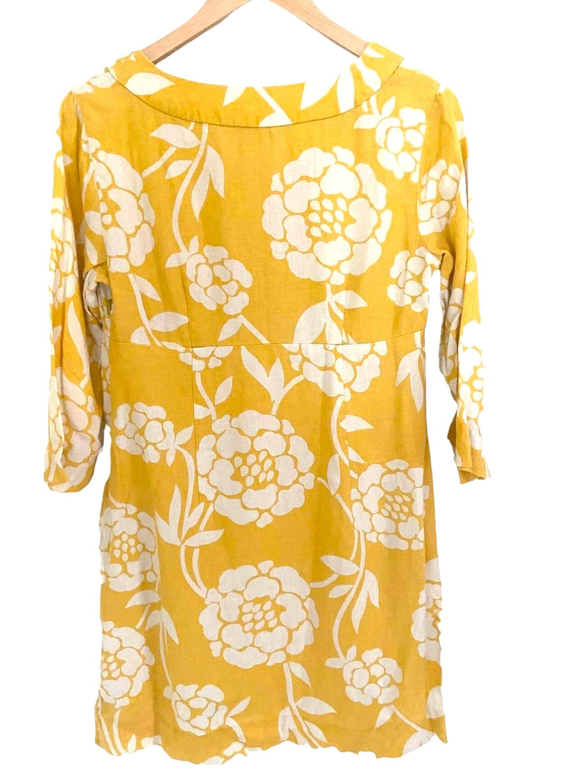 Bright Spring BODEN yellow floral tunic dress