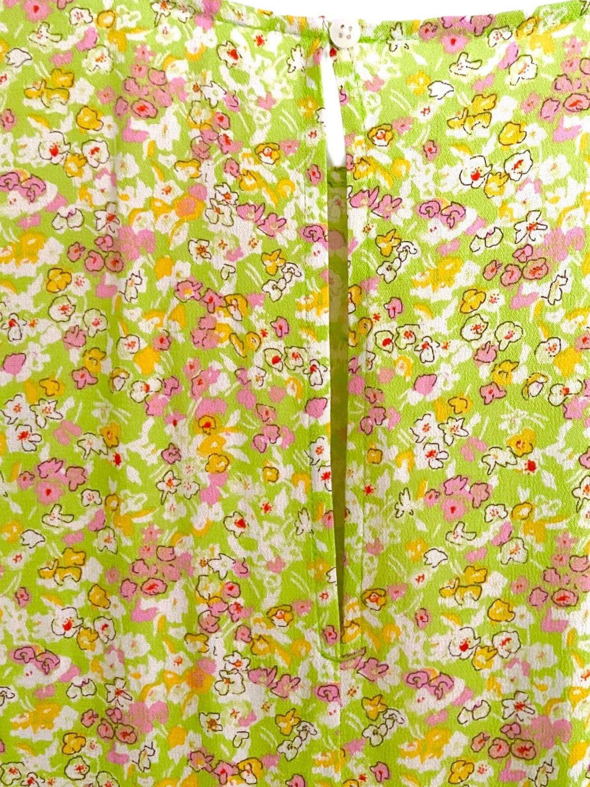 Bright Spring BP green pink yellow floral print