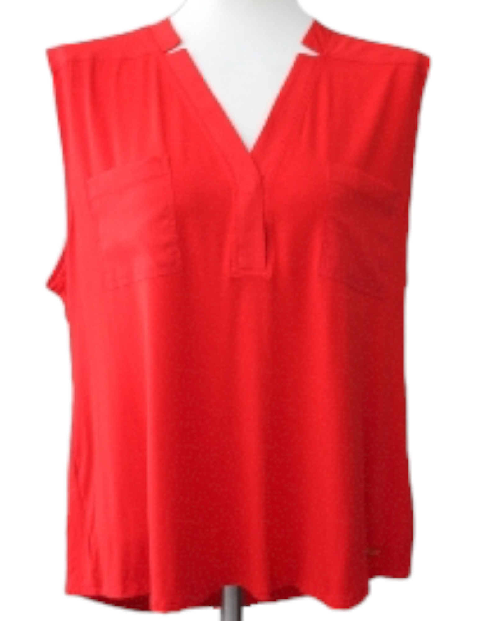 Bright Spring CALVIN KLEIN red sleeveless top