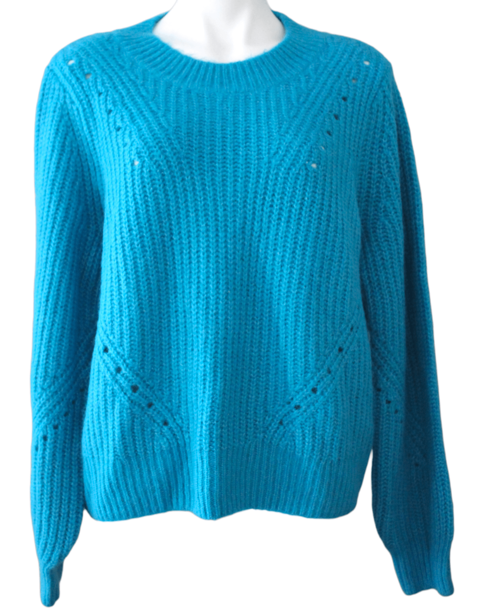 Bright Spring GAP blue pointelle sweater