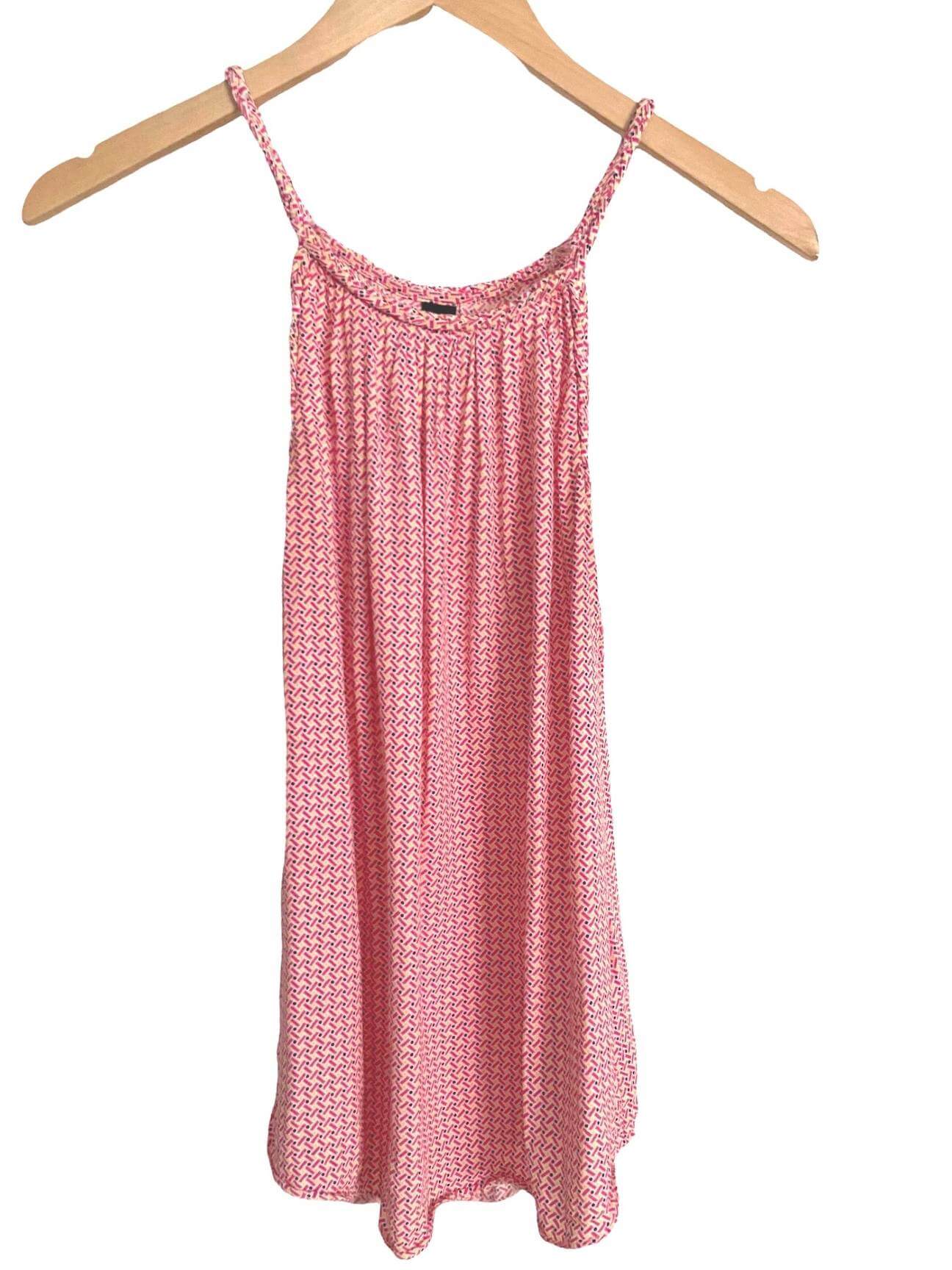 Bright Spring GAP pink and yellow print tank top