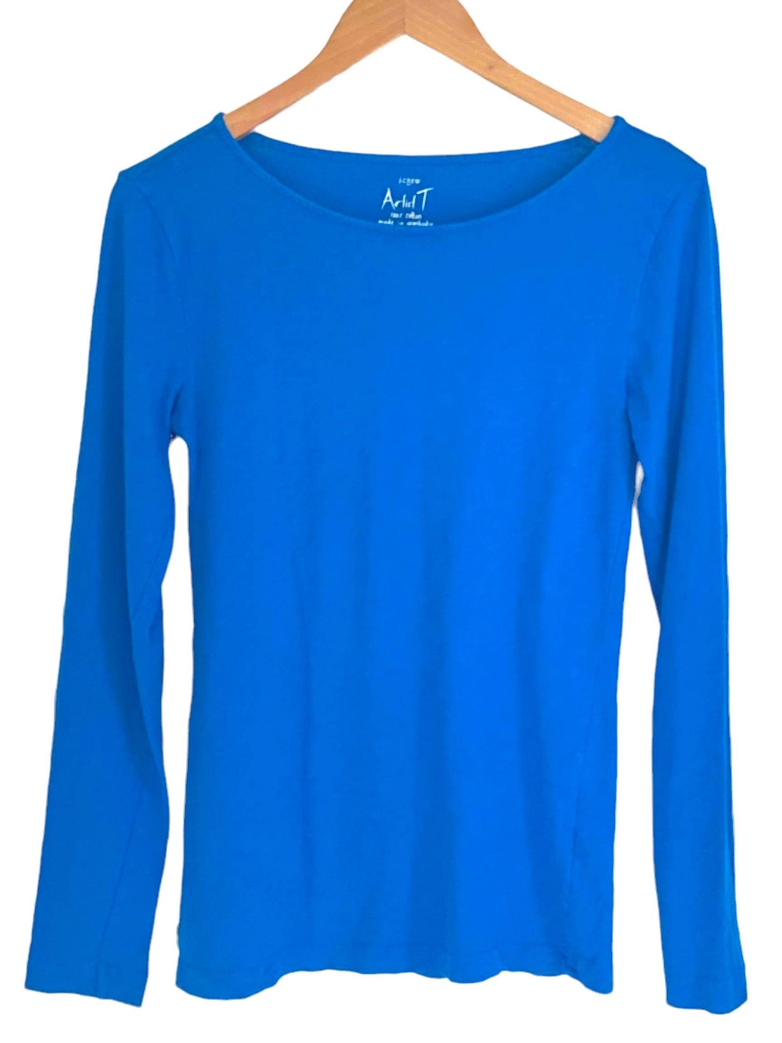 Bright Spring J.CREW blue long sleeve tee