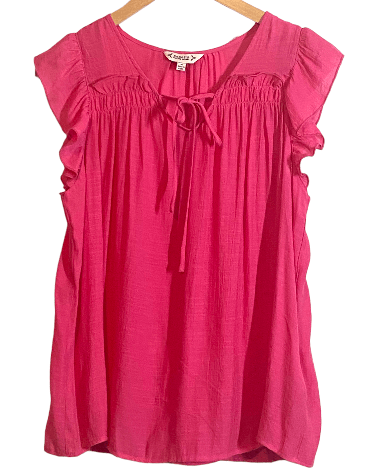 Bright Spring NANETTE LEPORE hyacinth smocked tie sleeveless top