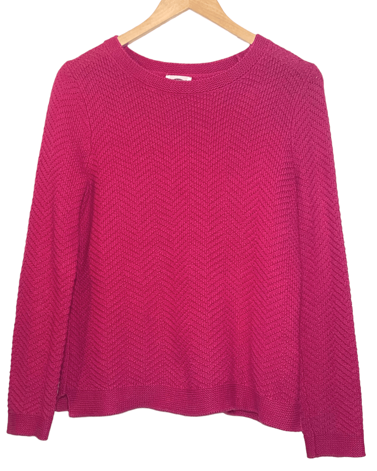 Bright Spring OLD NAVY rose zig zag sweater