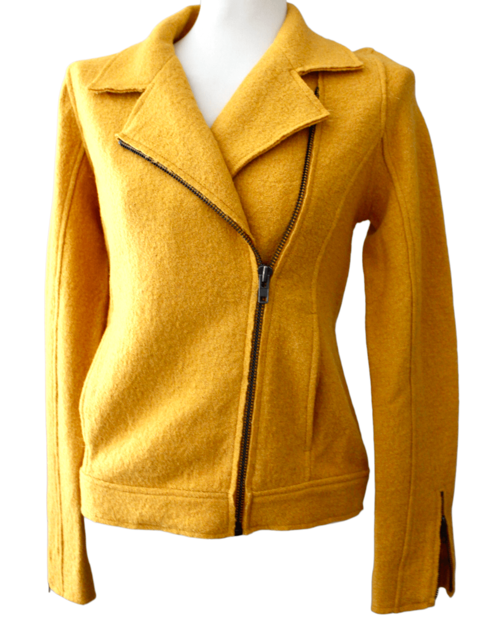Bright Spring yellow wool jacket