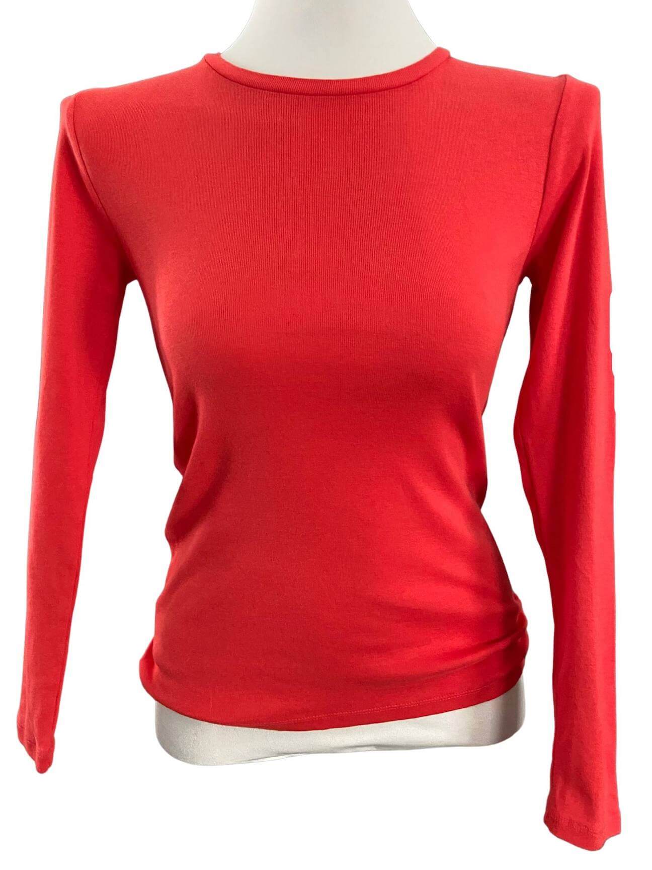 Bright Winter ANN TAYLOR orange shirt