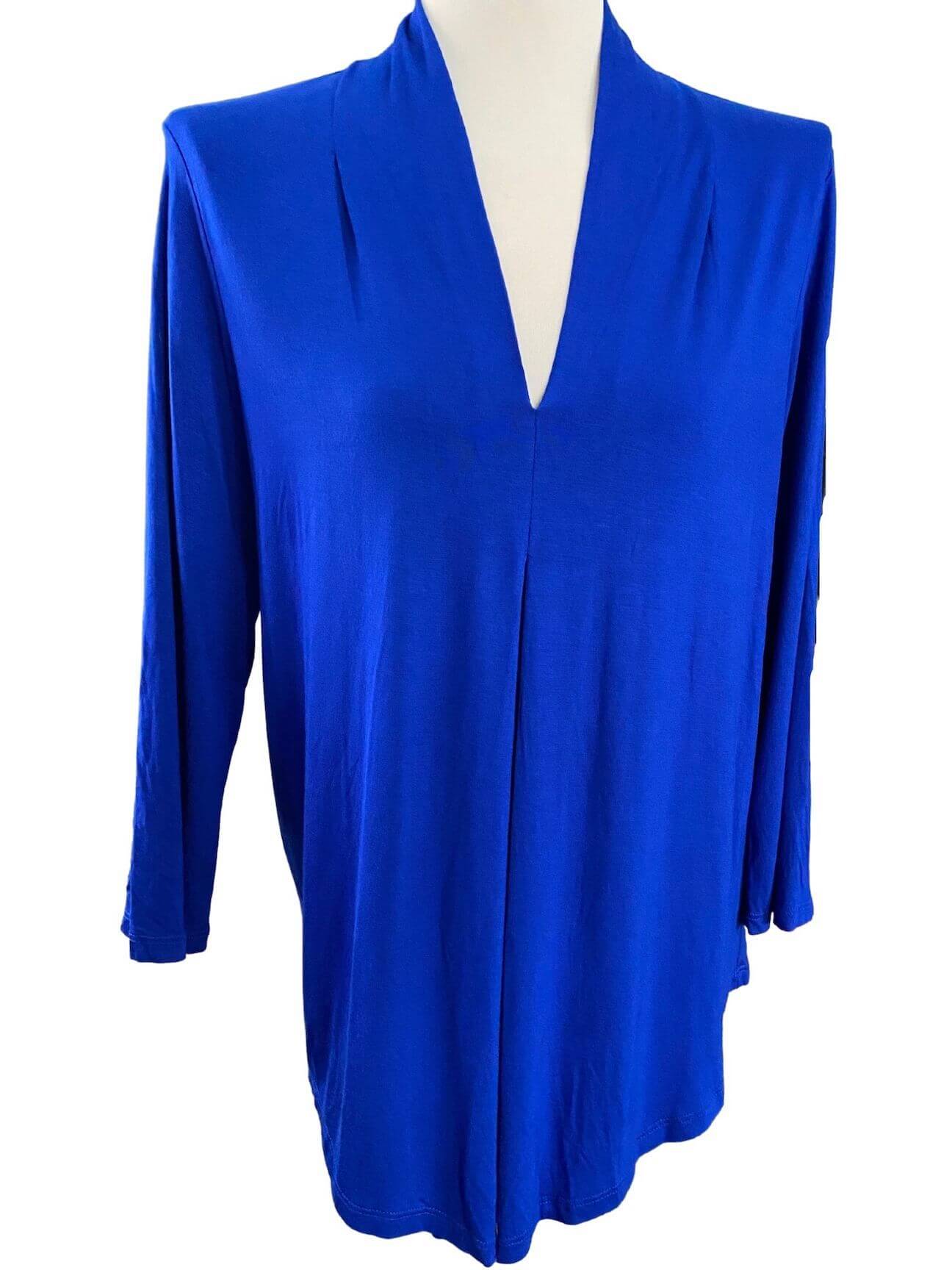 Bright Winter CABLE AND GAUGE cobalt shirt