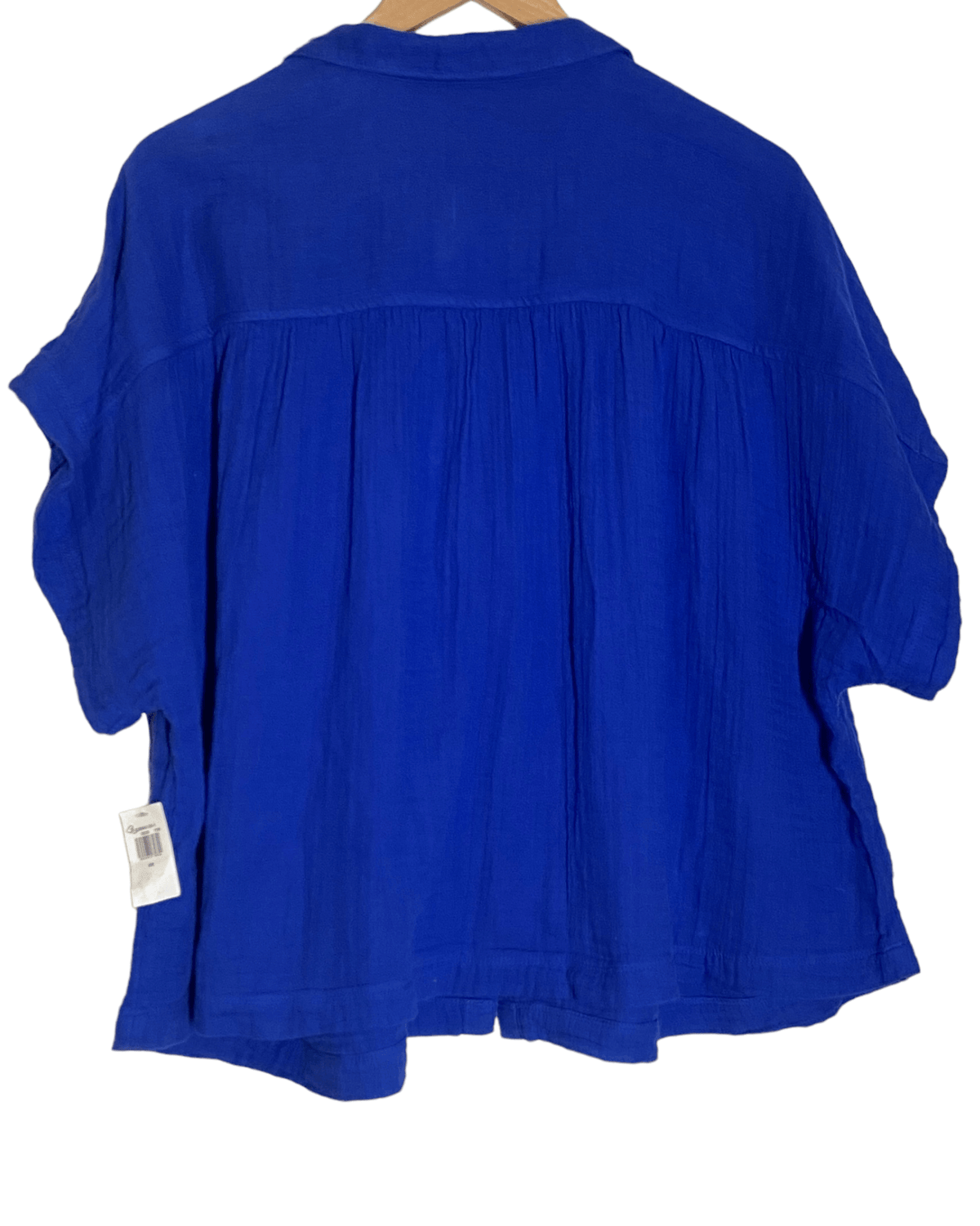 Bright Winter cobalt OLD NAVY loose short sleeve shirt