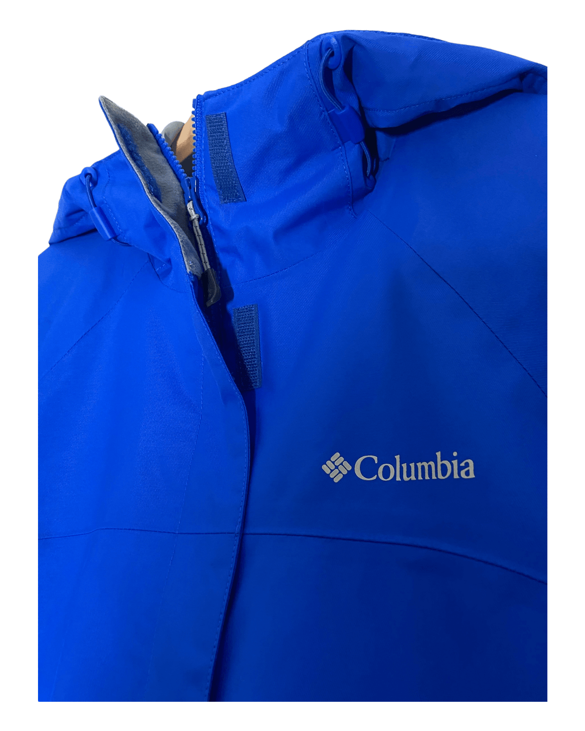 Bright Winter Vivid Blue Hooded Jacket