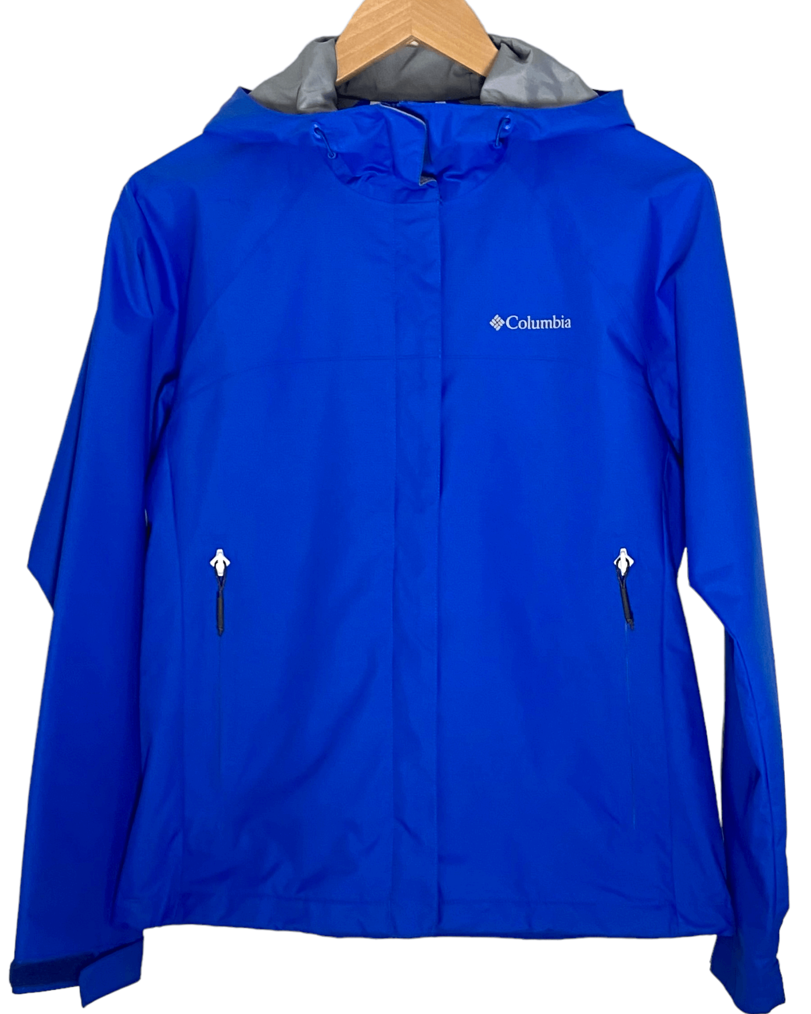 Bright Winter Vivid Blue Hooded Jacket
