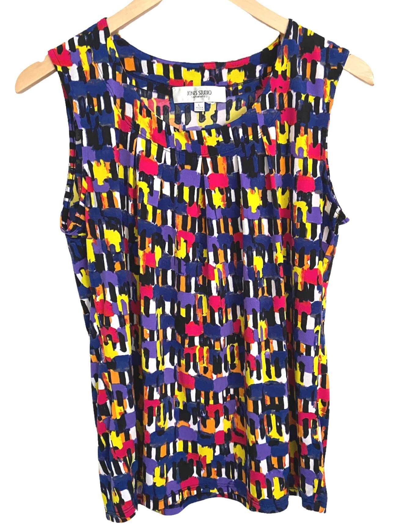 Bright Winter JONES STUDIO print top