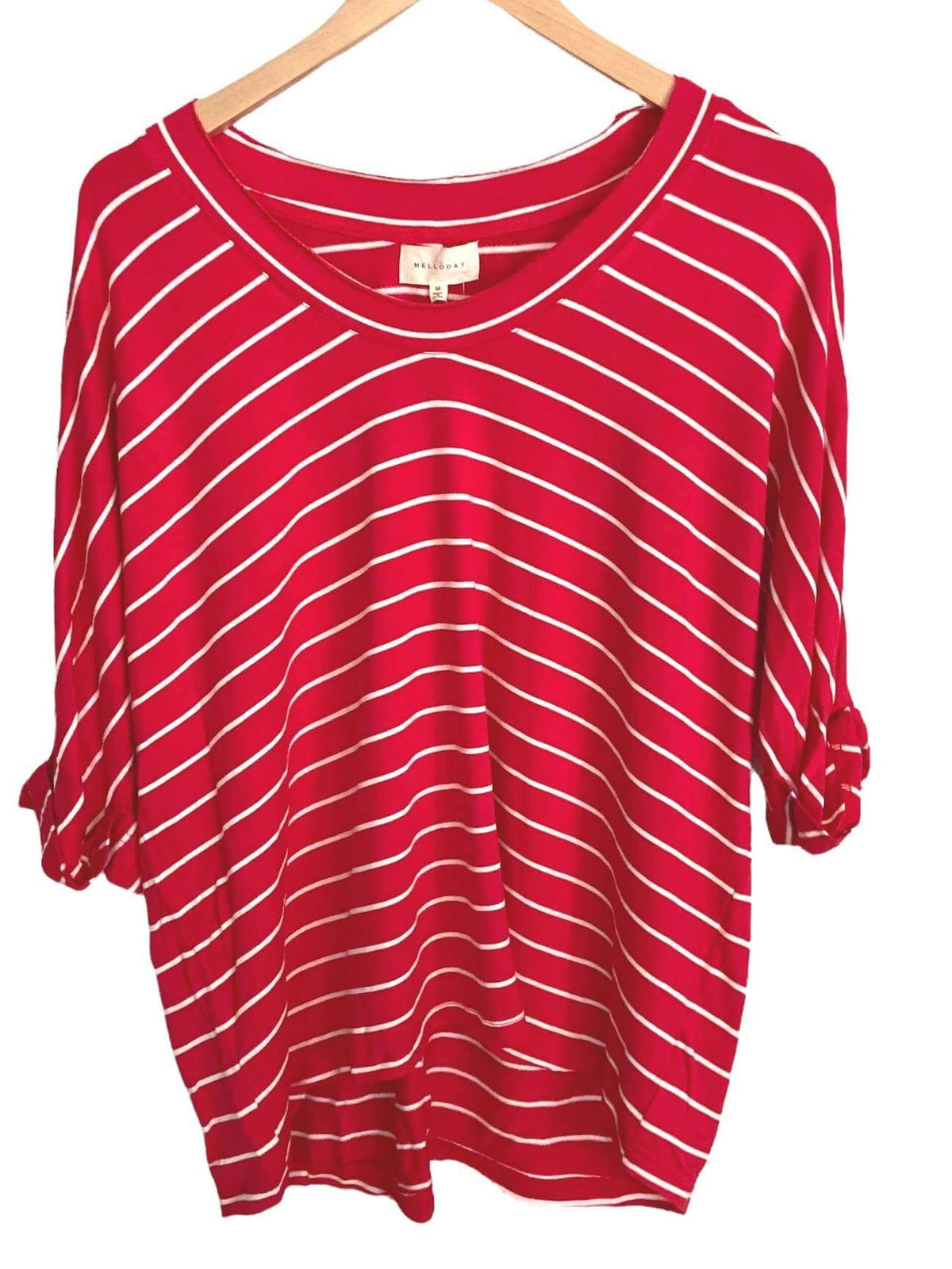 Bright Winter MELLODAY slouchy stripe top