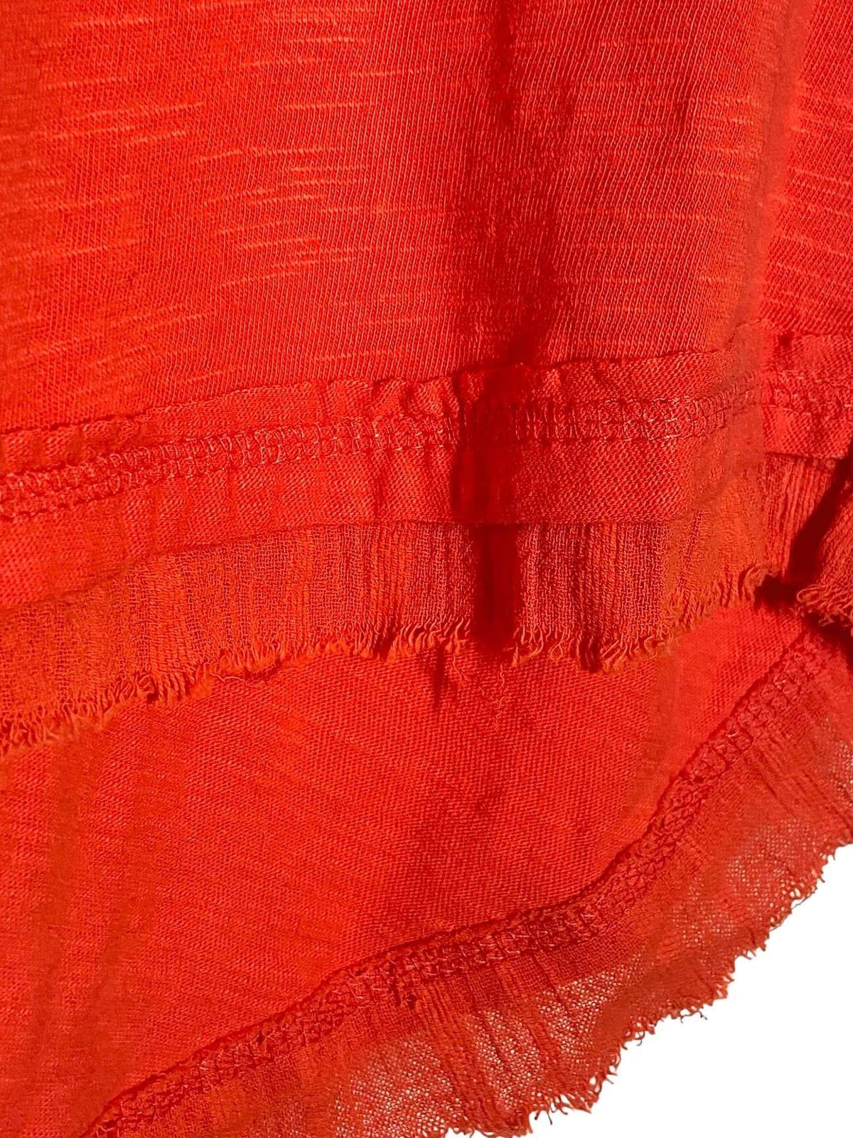 Bright Winter ROCKS and INDIGO fiesta orange button tee