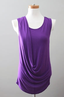 Bright Winter VICTOR ALFARO mulberry draped top