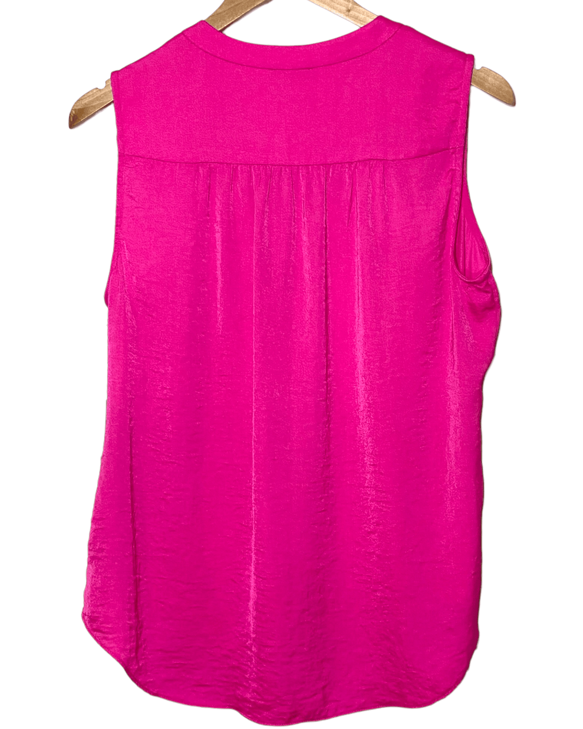 Bright Winter VINCE CAMUTO hot pink satin top