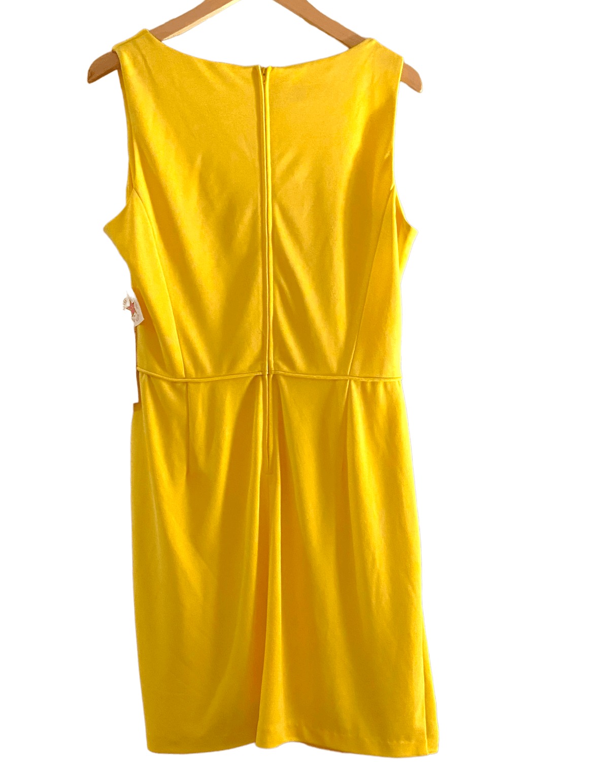 Bight Winter yellow vintage LYNN ADAMS 1970&#39;s yellow sheath dress