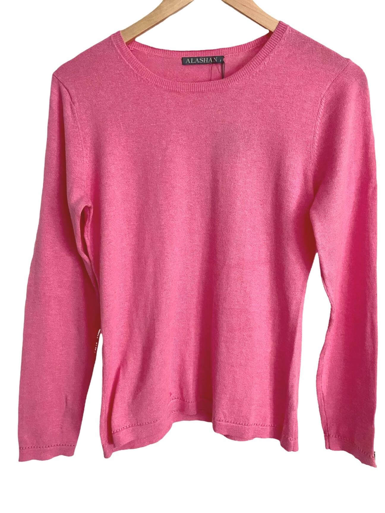 Cool Summer ALASHAN pink cashmere sweater