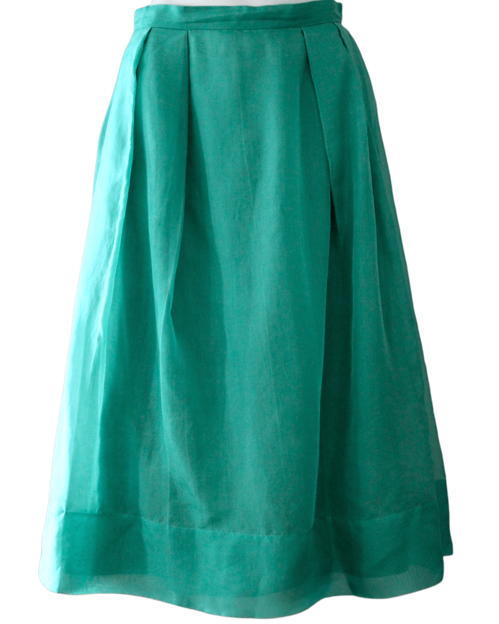 Cool Summer BODEN green pleated silk skirt