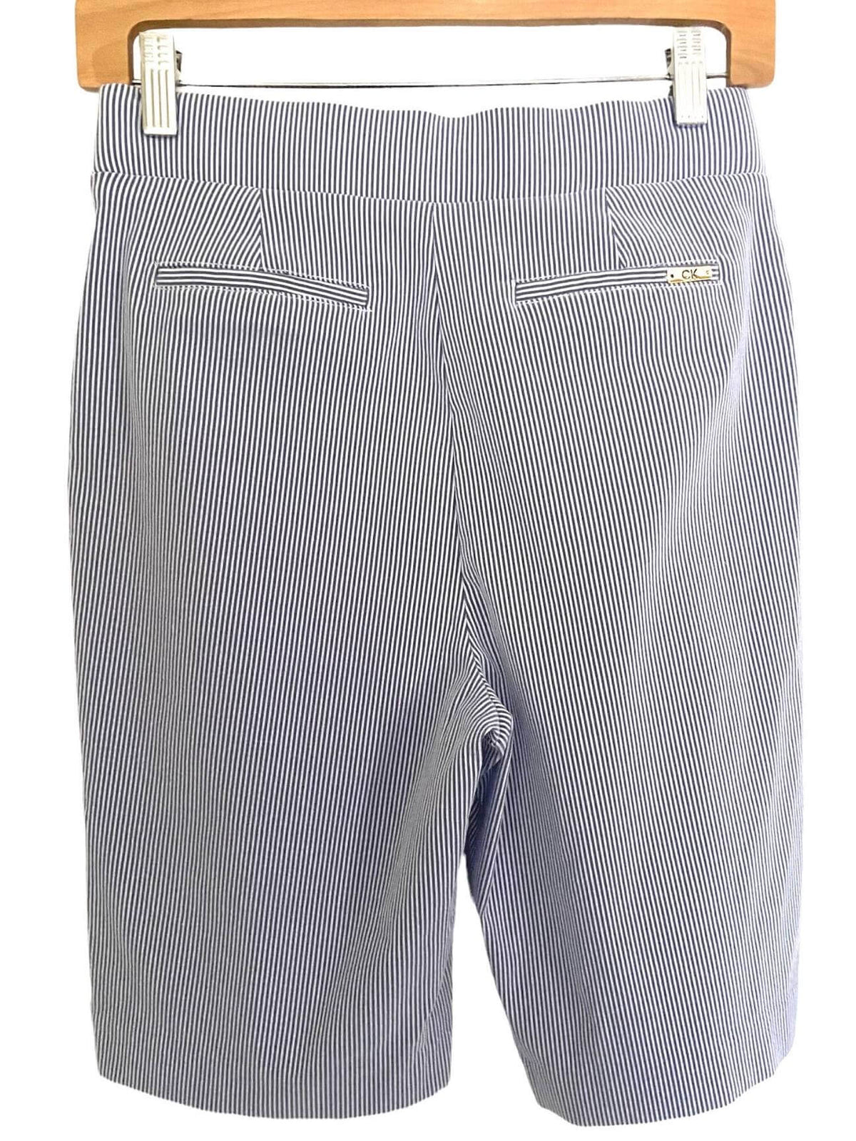 Cool Summer CALVIN KLEIN stripe seersucker shorts