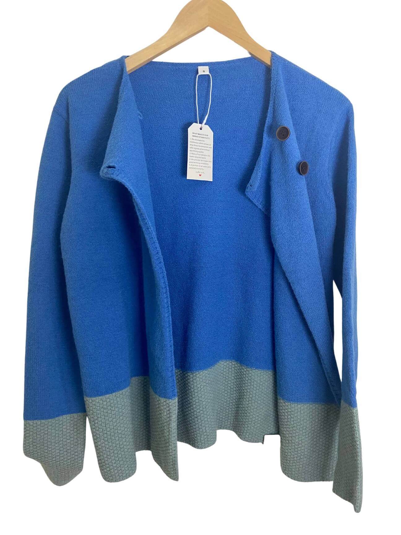 Cool Summer Viki blue double button cardigan