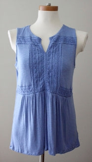 Cool Summer CUPIO cornflower blue top 