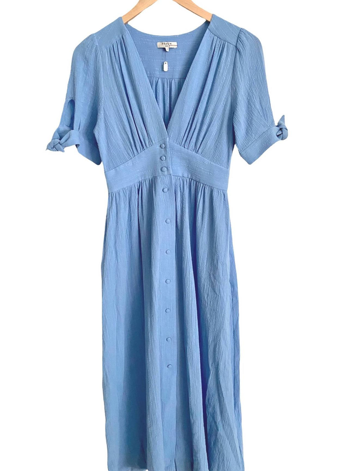 Cool Summer FRNCH Paris periwinkle blue dress